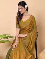 Party Wear Space silk Sarees - Image 5