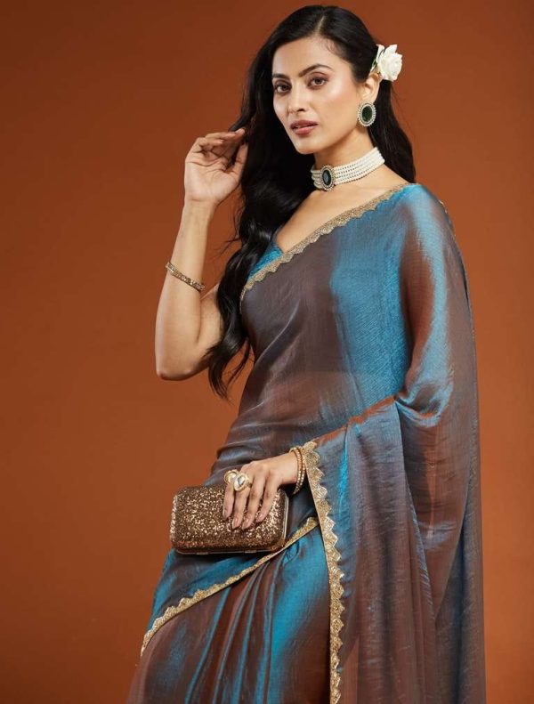 Party Wear Space silk Sarees