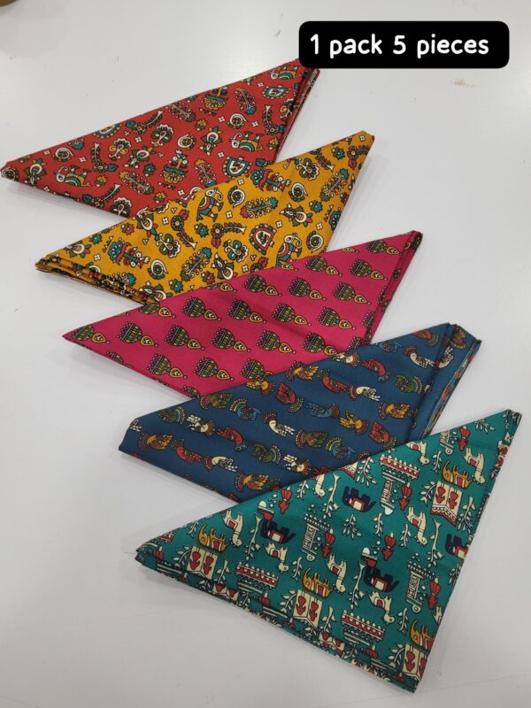 KALAMKARI BLOUSE FABRICS (1 pack - 5 pieces )