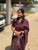 Handloom Mangalagiri silk Saree - Image 3