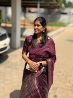 Handloom Mangalagiri silk Saree - Image 7