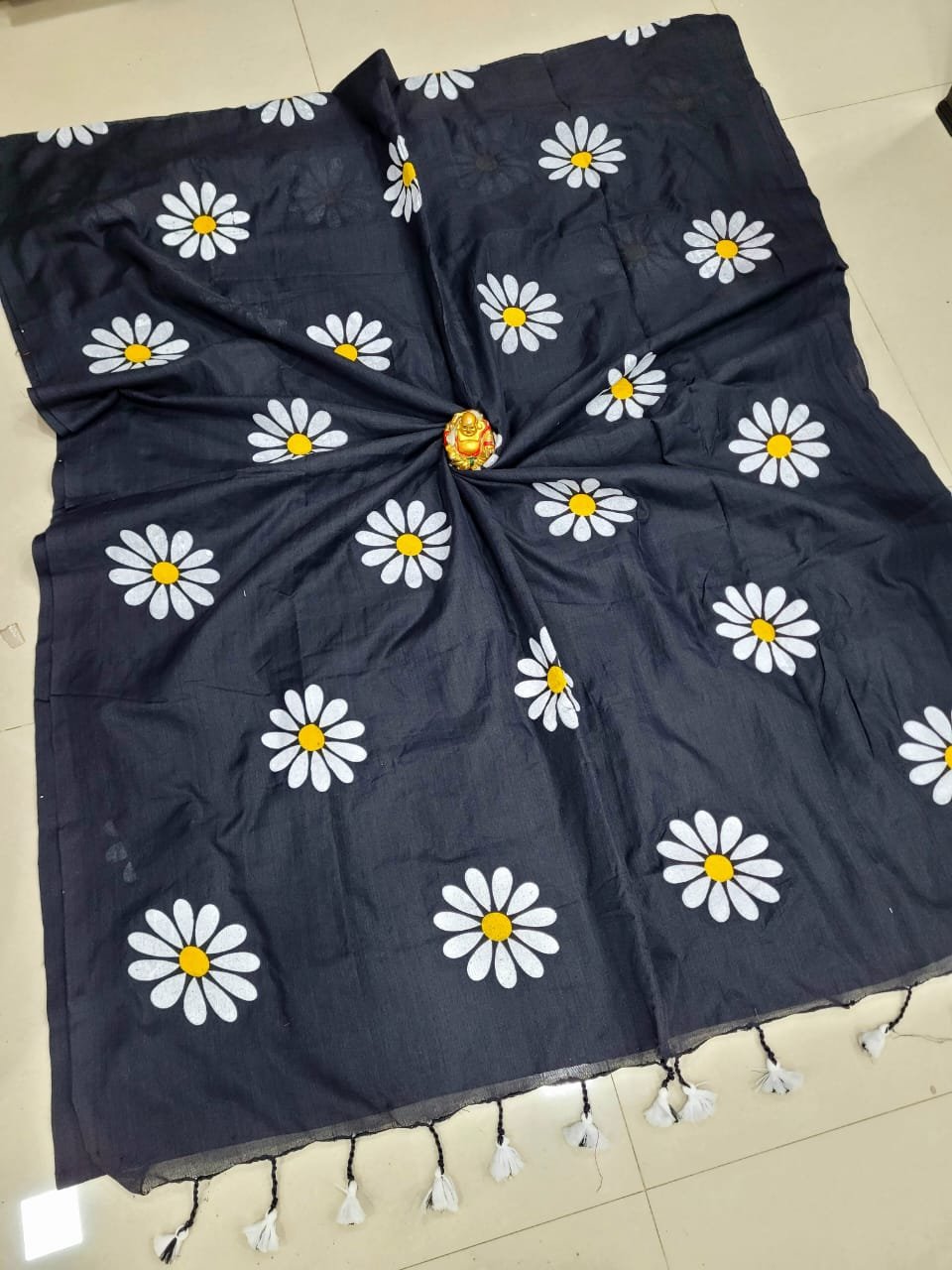 2025/08/1005157540.jpg Sun Flower Kadhi Cotton Sarees - Image 1