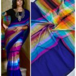 Rainbow Mulcotton Sarees