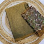 Partywear Space Silk Sarees with Work blouse ( Un Stitched blouse )