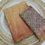 Partywear Space Silk Sarees with Work blouse ( Un Stitched blouse )