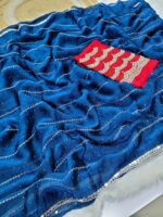 Designer wear Saree+ Hand aariwork blouse