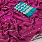 Designer wear Saree+ Hand aariwork blouse