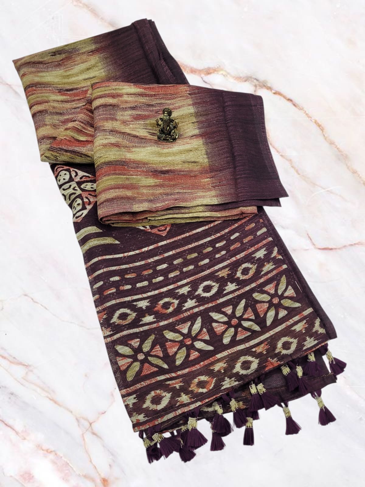 2025/09/1004946315.jpg Premium Soft Jute Cotton Sarees - Image 1