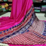 Ajrakh Modal Silk Sarees