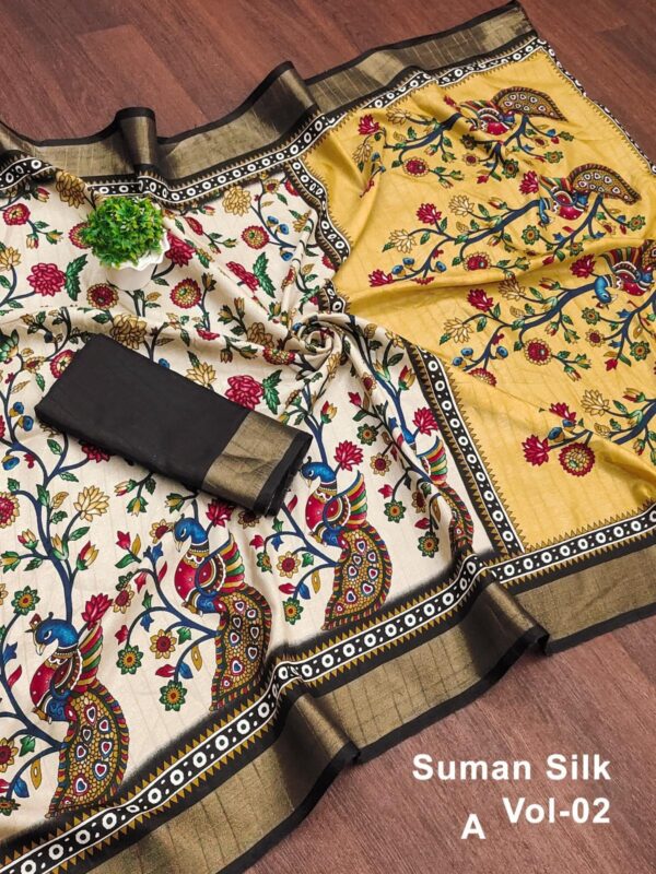 Kalamkari Silk Sarees
