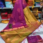Soft Silk Sarees With Kanchi border