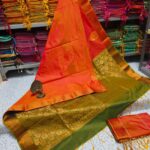 Soft Silk Sarees With Kanchi border