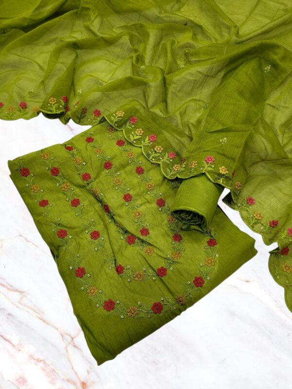 Branded festive wear Salwar (3pcs Set)- Cotton Silk
