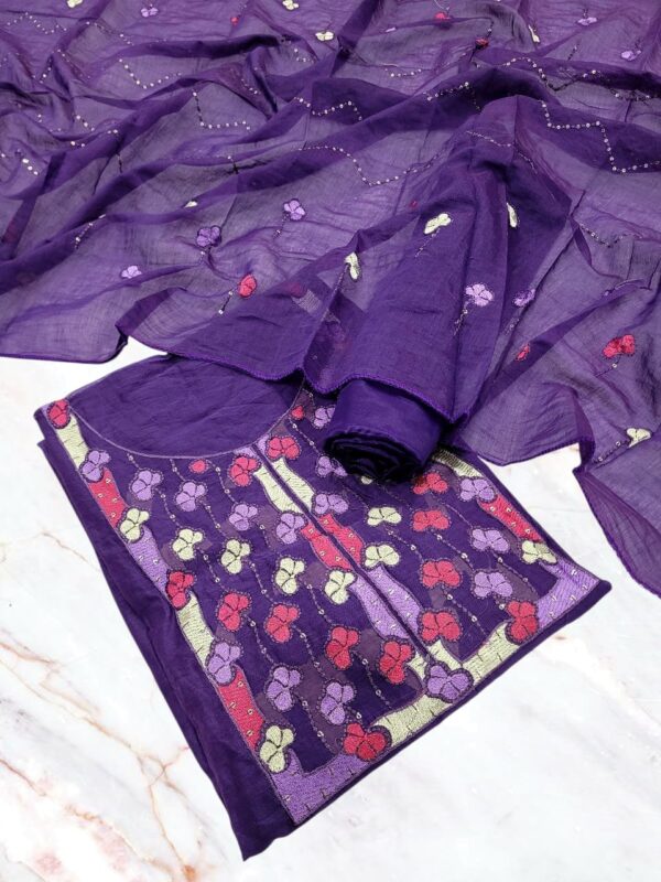 Branded festive wear Salwar (3pcs Set)- Cotton Silk