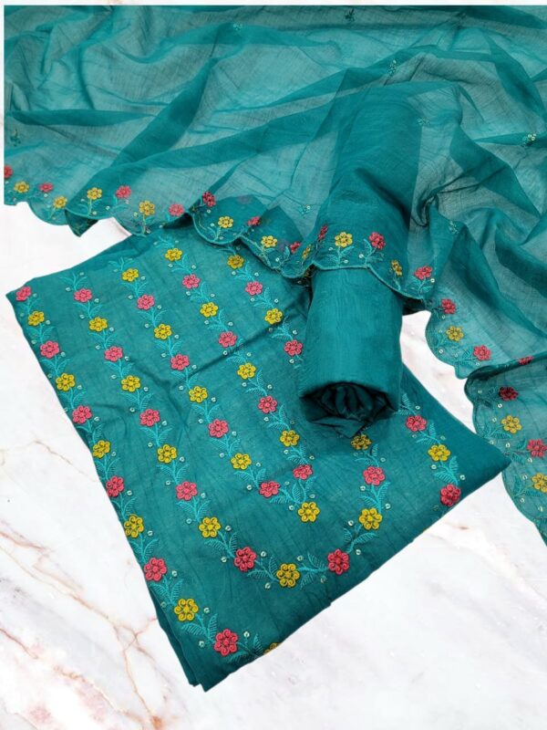 Branded festive wear Salwar (3pcs Set)- Cotton Silk