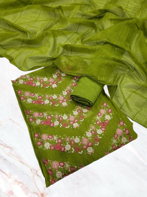 Branded festive wear Salwar (3pcs Set)- Cotton Silk