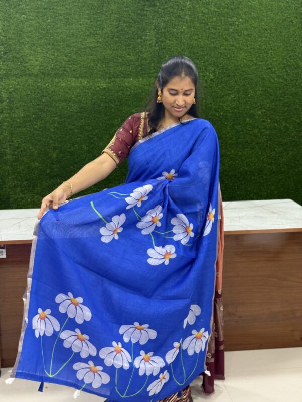 Linen Jute cotton sarees