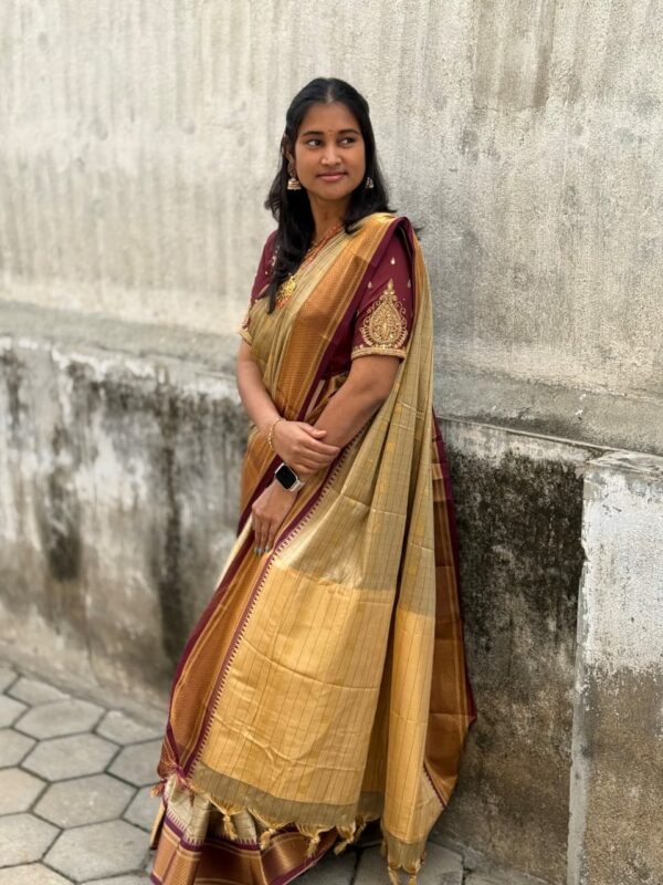 Authentic Maheswari Checks Silk Sarees