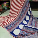 Ajrakh Modal Silk Sarees