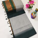 Checked Kalyani cotton saree/Lata Gadwal Paithani
