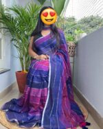 Premium Mul Cotton Sarees - Image 3