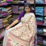 Premium Floral Shimmer silk Saree