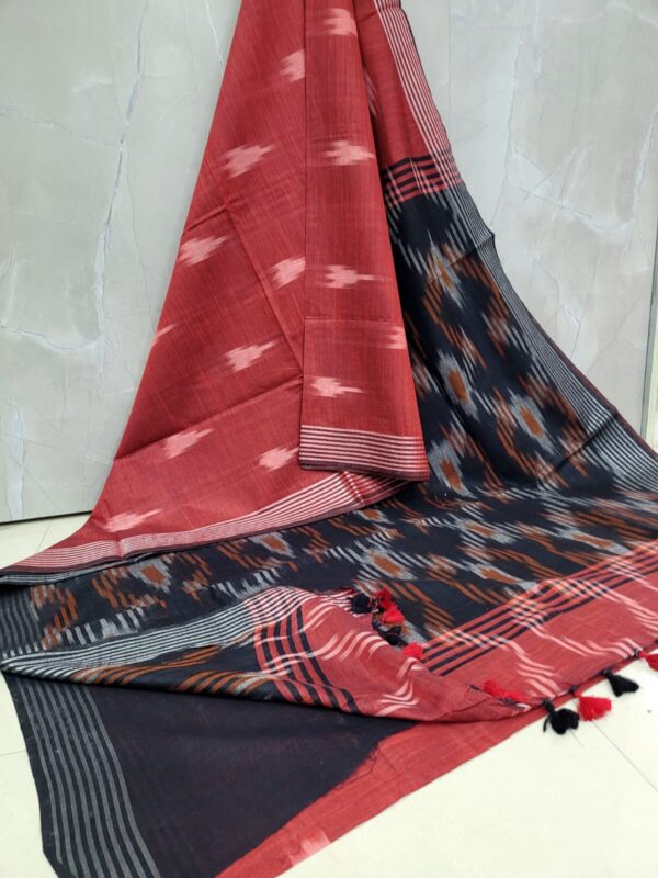 IKKAT LINEN COTTON SAREES