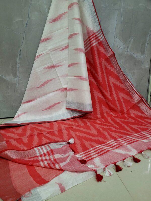 IKKAT LINEN COTTON SAREES
