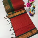 Checked Kalyani cotton saree/Lata Gadwal Paithani