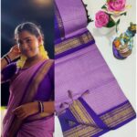 Checked Kalyani cotton saree/Lata Gadwal Paithani