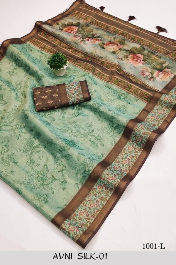 Kalamkari Soft Tussar Sarees