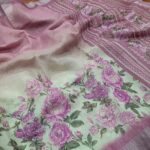 Premium Floral Shimmer silk Saree