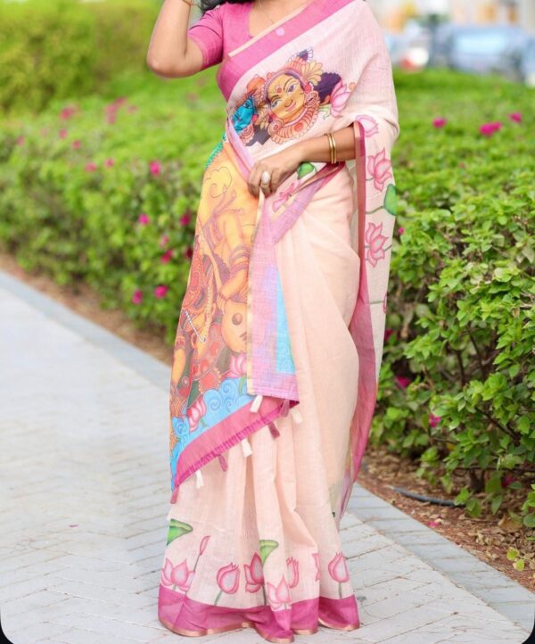 Linen Jute cotton sarees