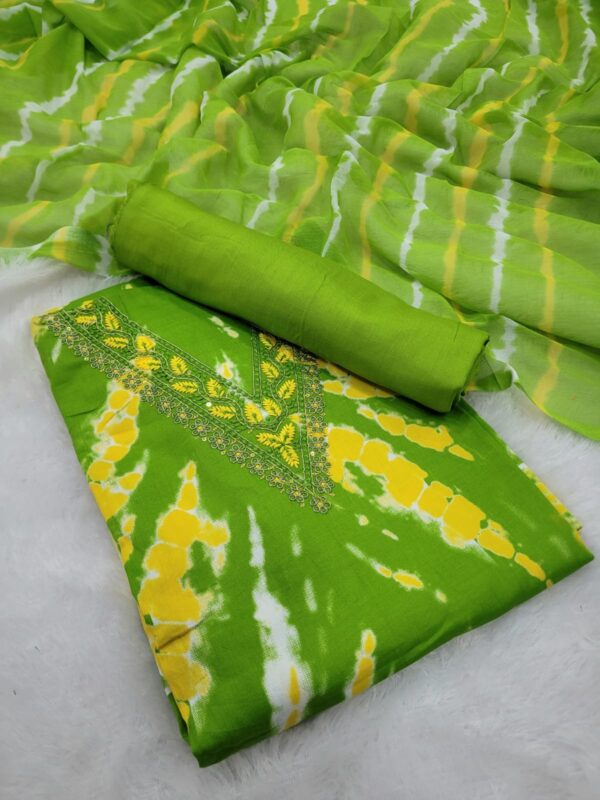 Branded Cotton Salwar Materials (Unstitched 3pcs)