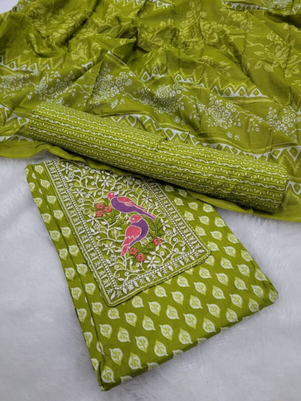 Branded Cotton Salwar Materials (Unstitched 3pcs)