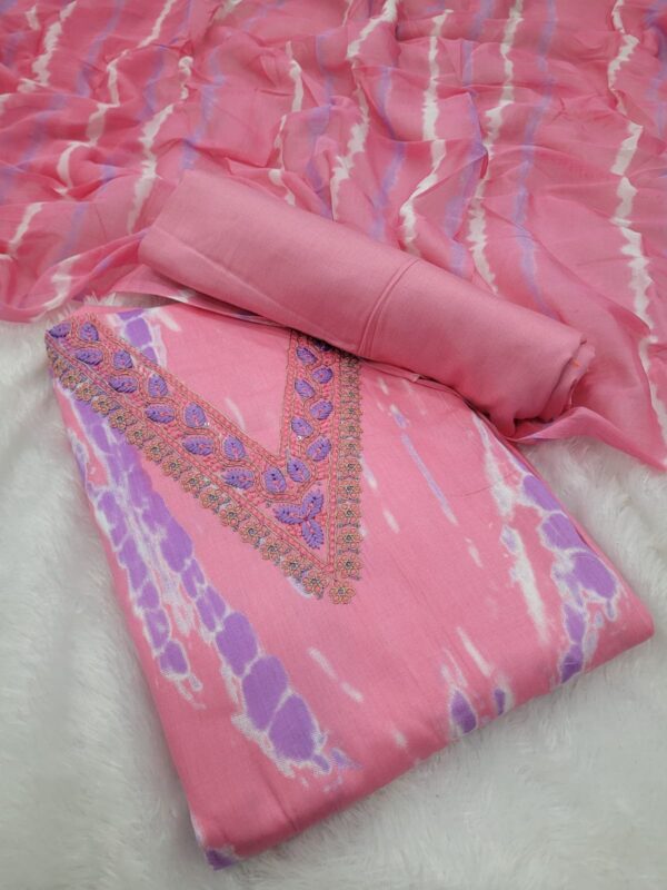 Branded Cotton Salwar Materials (Unstitched 3pcs)