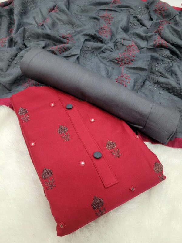 Trendy  soft cotton silk unstitched salwar material