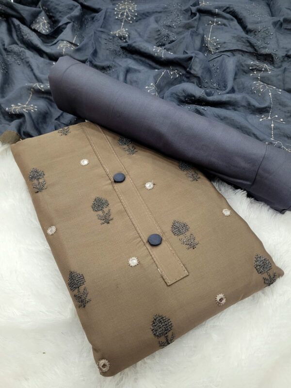 Trendy  soft cotton silk unstitched salwar material