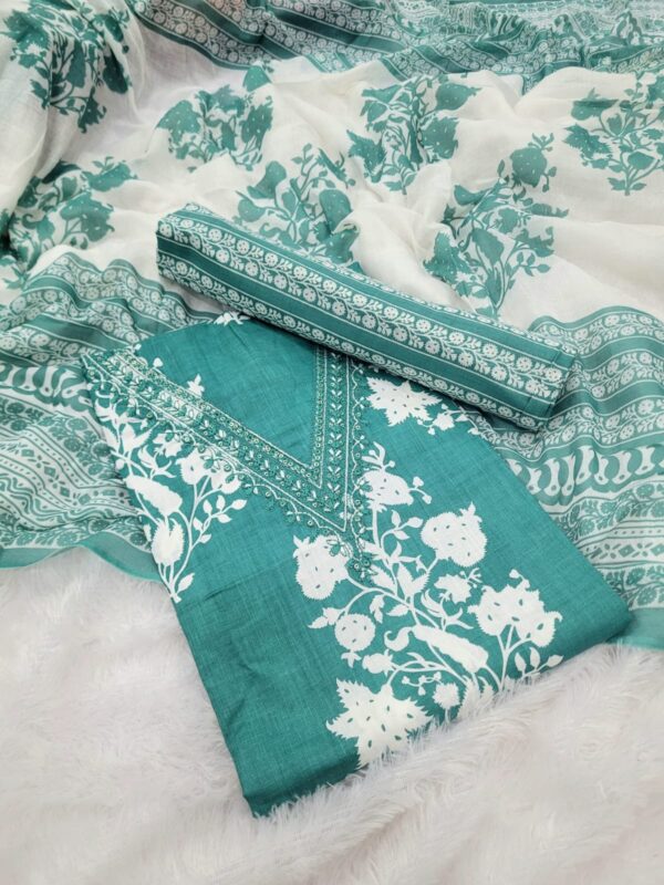 Branded Cotton Salwar Materials (Unstitched 3pcs)