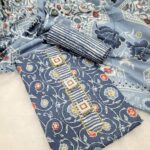 Branded Cotton Salwar Materials (Unstitched 3pcs)