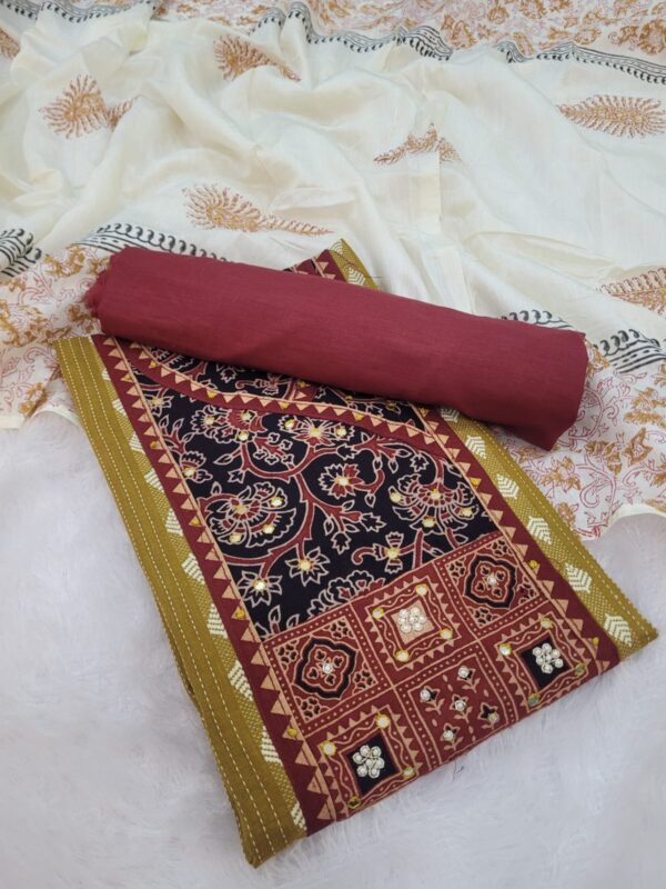 Branded Cotton Salwar Materials (Unstitched 3pcs)