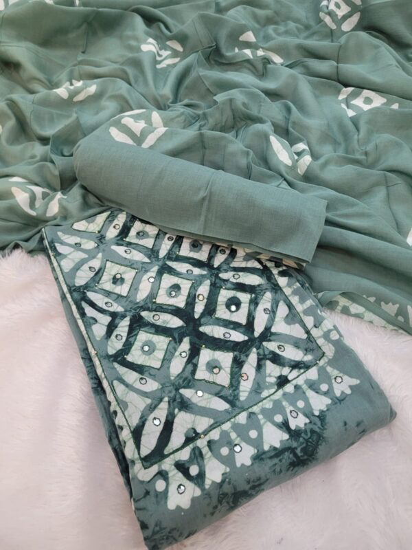 Branded Cotton Salwar Materials (Unstitched 3pcs)