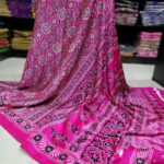 Ajrakh Modal Silk Sarees