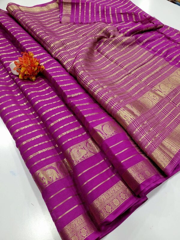 Elite Mysore Crape silk Sarees