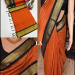 Checked Kalyani cotton saree/Lata Gadwal Paithani