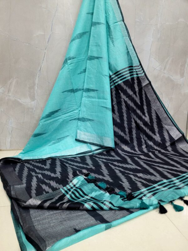 IKKAT LINEN COTTON SAREES