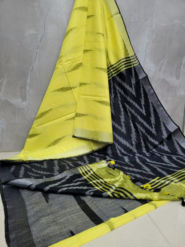 IKKAT LINEN COTTON SAREES
