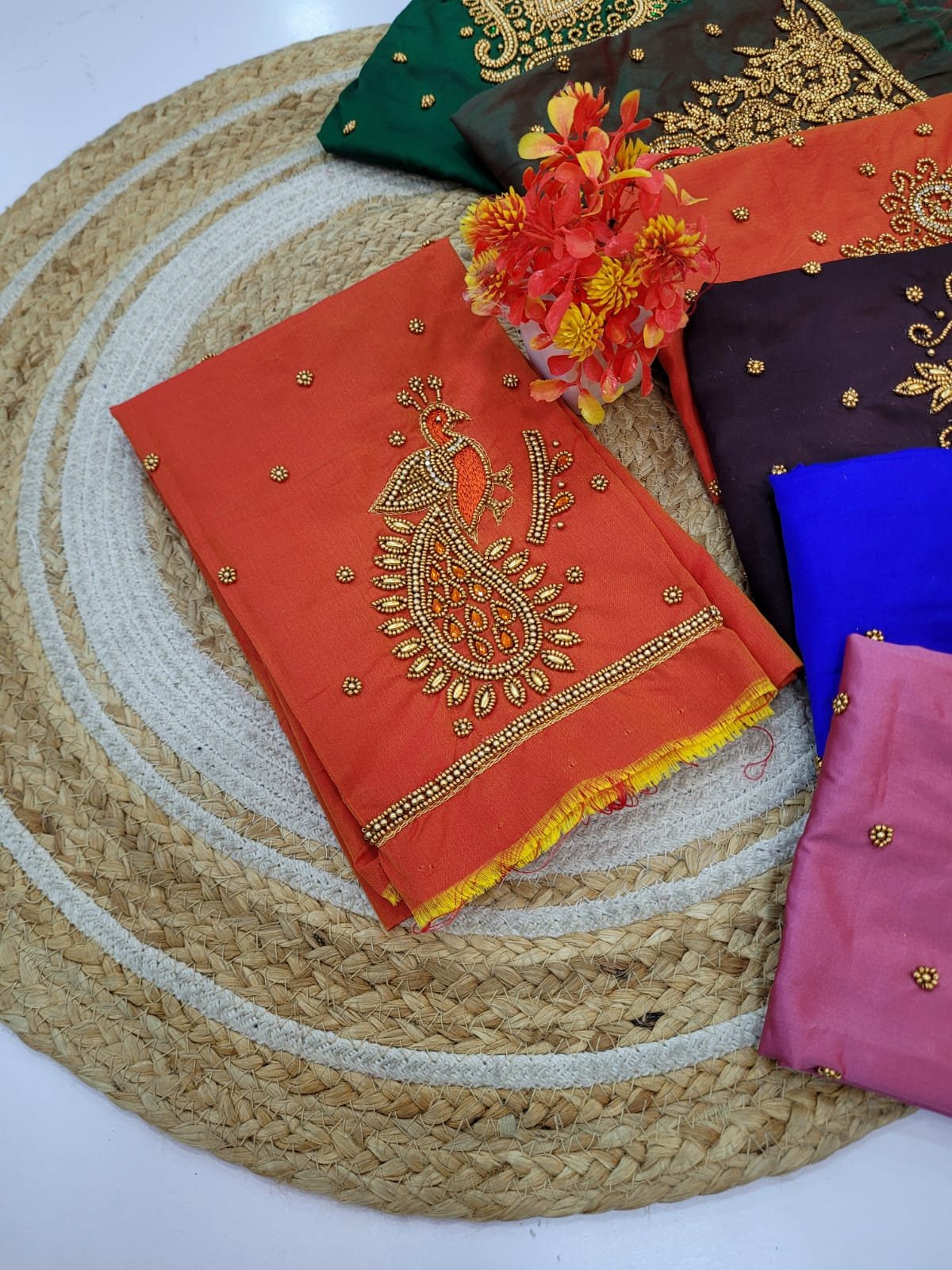 2025/11/1005088793.jpg Handmade Aari Work Blouses - Image 1