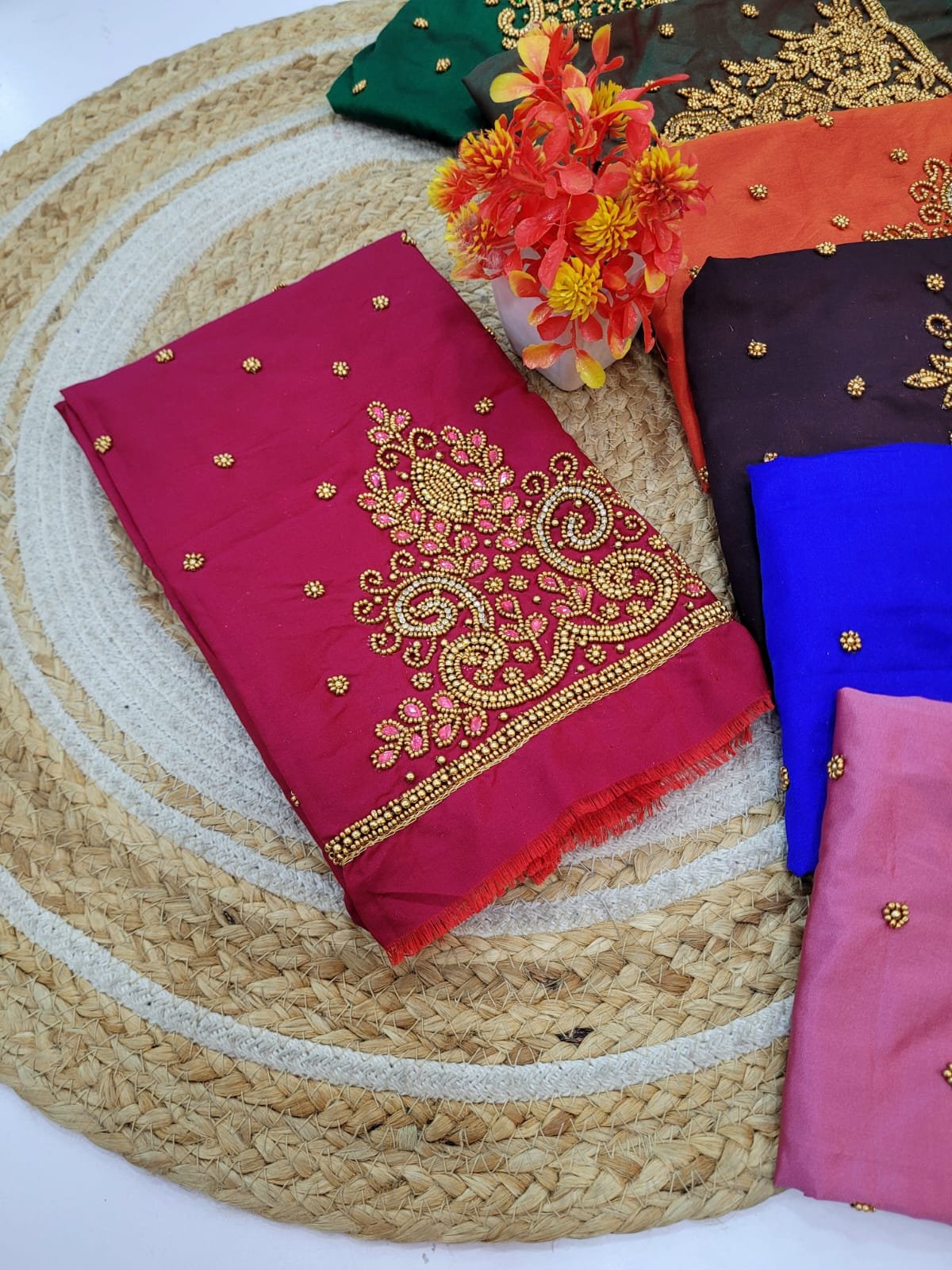 2025/11/1005088814.jpg Handmade Aari Work Blouses - Image 1