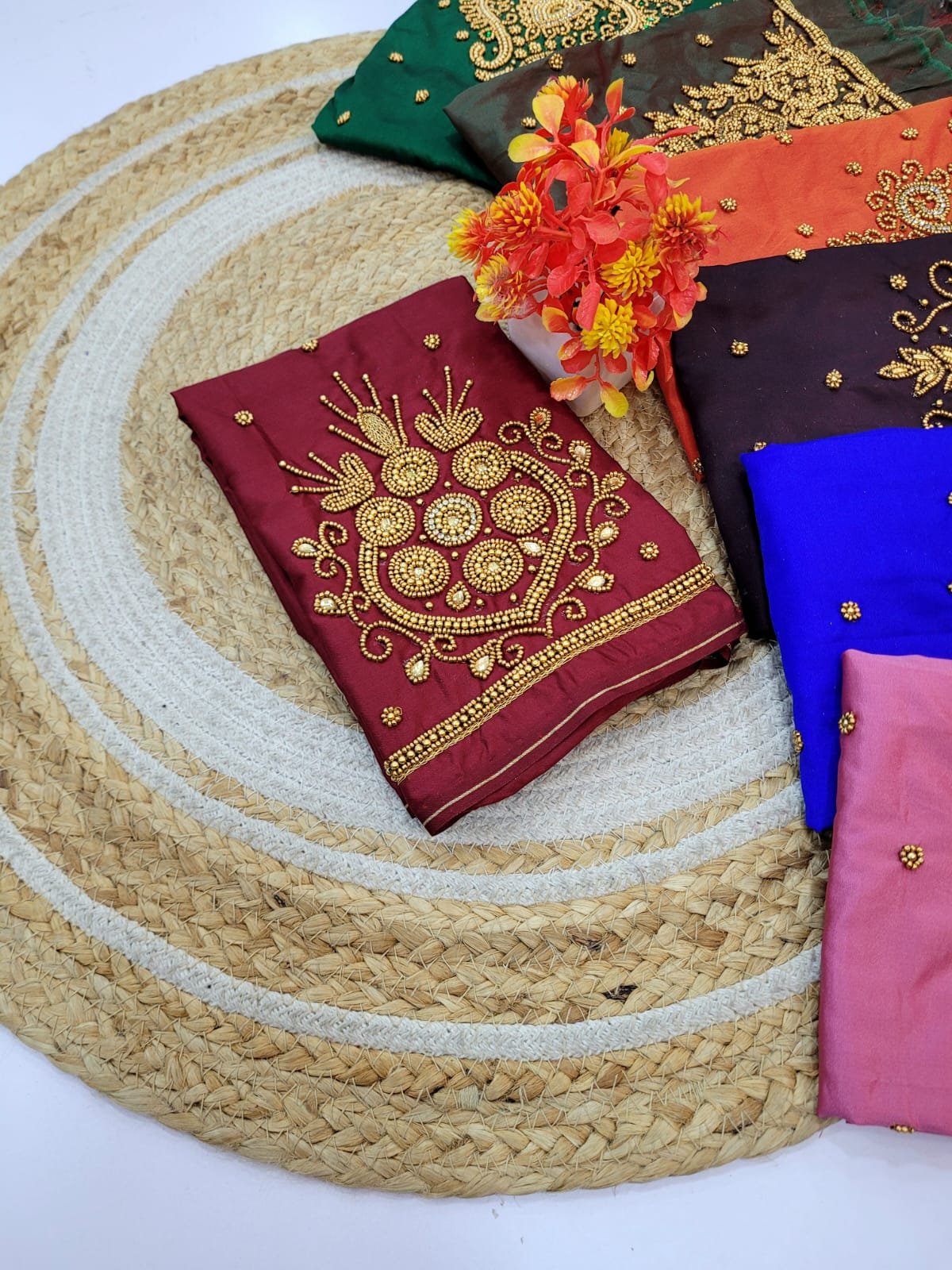 2025/11/1005088829.jpg Handmade Aari Work Blouses - Image 1